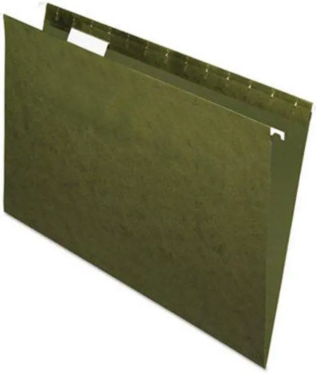 Alt view image 3 of 15 - Pendaflex Essentials Colored Hanging Folders 1/5 Tab Legal Standard Green 25/Box 81622