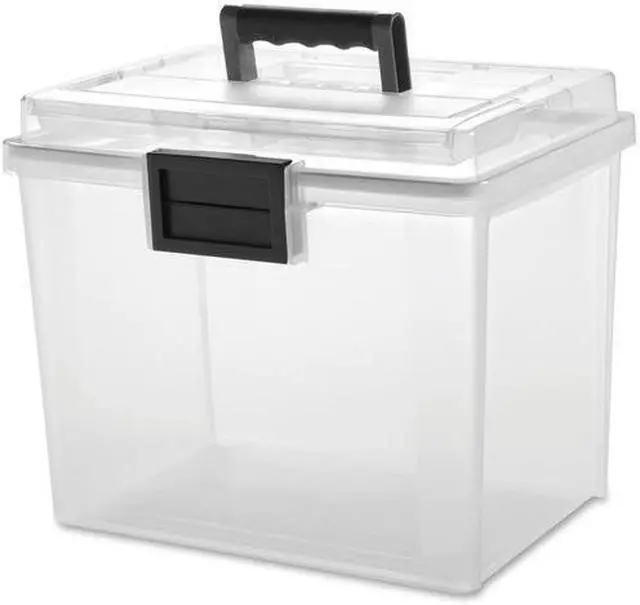Alt view image 15 of 20 - IRIS USA, Inc Weather Tight Portable File Box 19Qt 11.5x10.4"x13.8" CL 110350