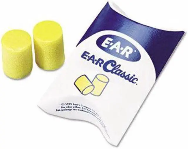 Alt view image 7 of 12 - 3M E·A·R Classic Earplugs Pillow Paks Uncorded PVC Foam Yellow 200 Pairs 3101001
