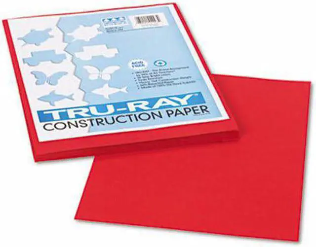 Alt view image 3 of 4 - Tru-Ray Construction Paper, 76lb, 9 x 12, Holiday Red, 50/Pack 102993