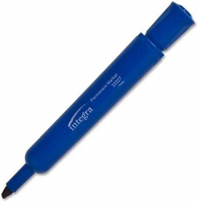 Alt view image 13 of 14 - Integra Permanent Marker Chisel Tip Blue 33327