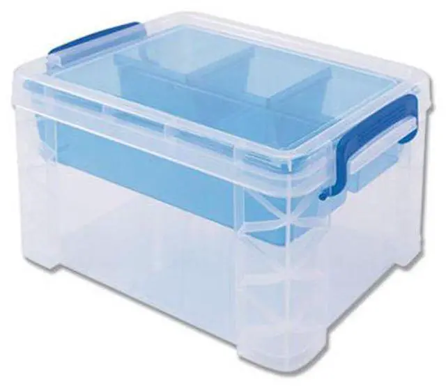 Alt view image 11 of 19 - Advantus Box,Storage,5 Comp,Clr 37375