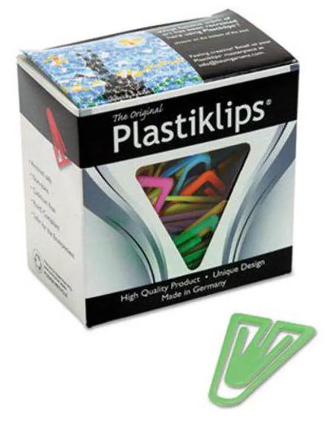 Alt view image 4 of 17 - Baumgartens Plastiklips Paper Clips Extra Large Assorted Colors 50/Box LP1700