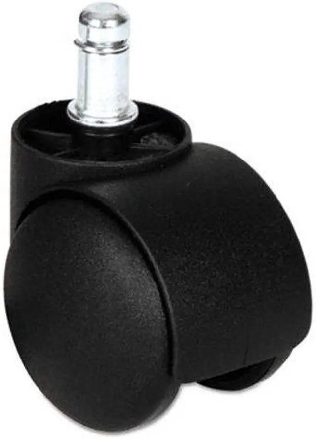 Alt view image 5 of 13 - Alera Dual Wheel Hooded Casters B Stem 1 1/2" Caster Black CASTERHT1
