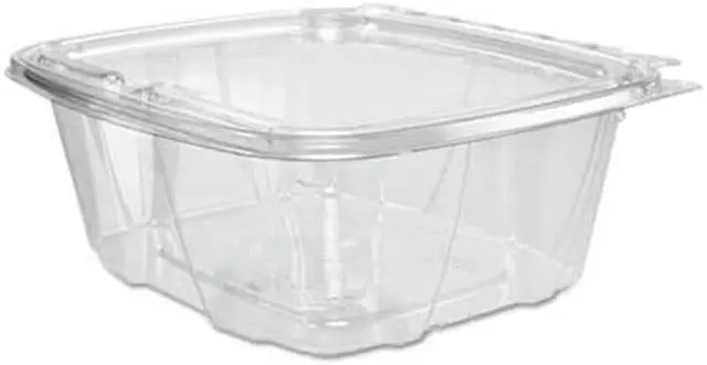 Alt view image 4 of 6 - ClearPac Container Lid Combo-Packs, 6.4 x 2.6 x 7.1, 32 oz, Clear, 200/Carton DCCCH32DEF