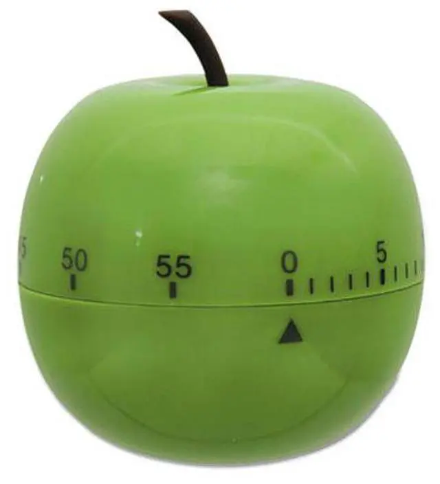 Alt view image 7 of 8 - Shaped Timer, 4 1/2" Dia., Green Apple