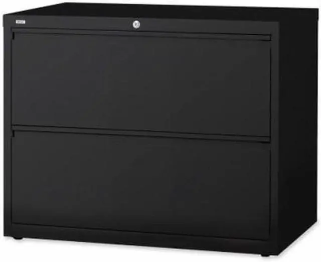 Alt view image 9 of 9 - Lorell Lateral File 2-Drawer 36"x18-5/8"x28" Black 60555