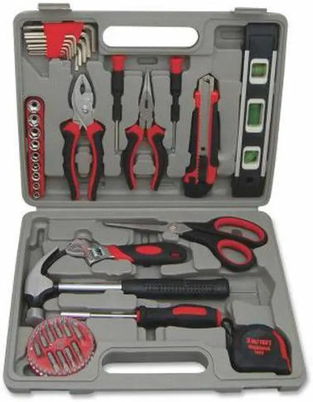 Alt view image 4 of 5 - Genuine Joe Tool Kit 42PC w/Case 8"x7"x7" Gray 11963