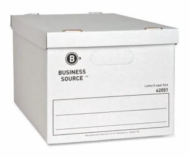 Alt view image 5 of 5 - Business Source 42051 Storage Box - File 350.00 lbs. Legal, Letter