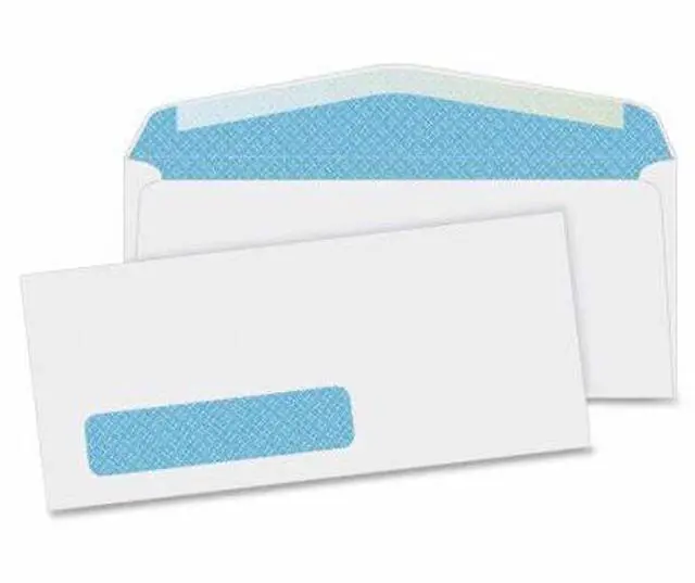 Alt view image 5 of 5 - Business Source 42205 Security Window Envelopes, 4-1/8" x 9-1/2", 500/Box, Wove