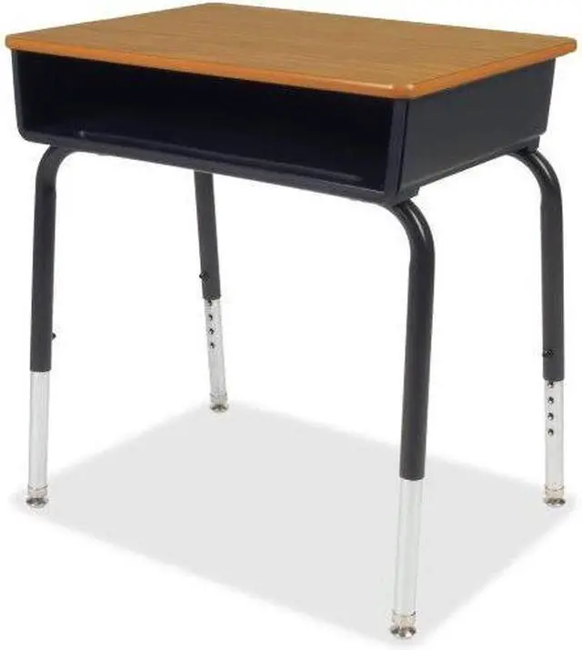 Alt view image 17 of 18 - Lorell Book Box Student Desk - Rectangle Top - 18" Table Top Width x 24" Table Top Depth - 30" Height - Assembly Require