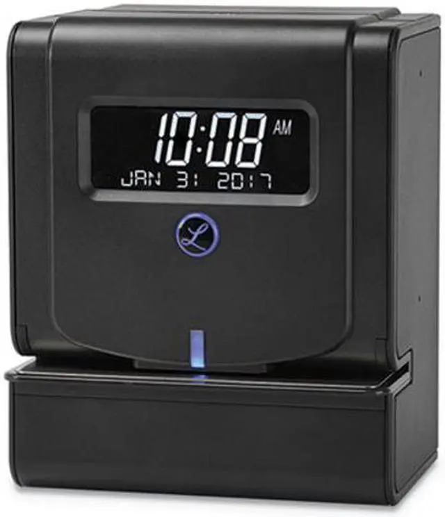 Alt view image 3 of 4 - Lathem Time Clock Thermal Print 6"Wx8"Lx9-3/4"H Black 2100HD