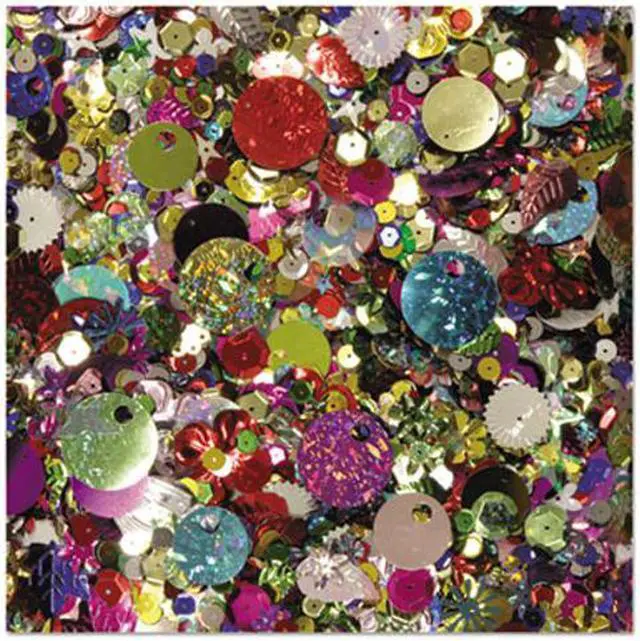 Alt view image 8 of 9 - Creativity Street Sequins and Spangles, Assorted Metallic Colors, 4 Oz/Pack 6114