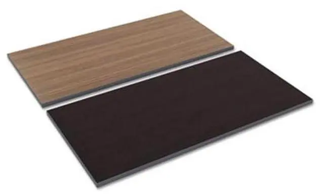 Alt view image 6 of 14 - Reversible Laminate Table Top, Rectangular, 47 5/8w x 23 5/8d, Espresso/Walnut