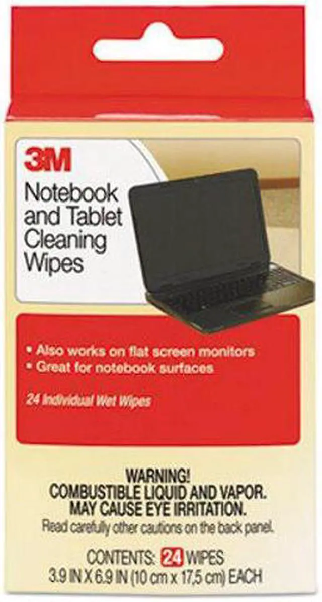 Alt view image 17 of 20 - 3M Notebook Screen Cleaning Wipes - 6 PK/BX