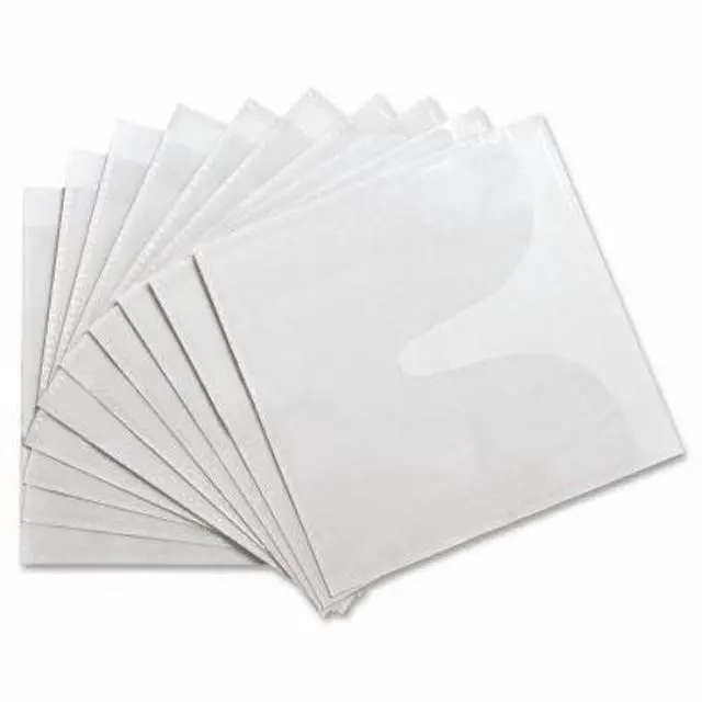 Alt view image 4 of 4 - Compucessory 26555 CD/DVD Holder, 1 CD/DVD Capacity - White - Polypropylene - 50/Pack