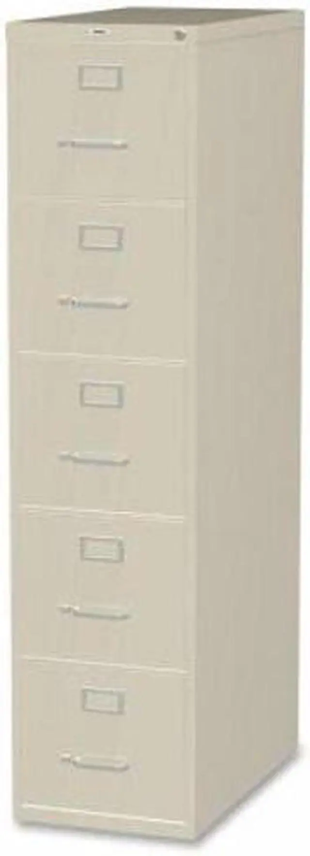 Alt view image 6 of 9 - Lorell Commercial Grade Vertical File Cabinet - 15" x 26.5" x 61" - 5 x Drawer(s) for File - Letter - Vertical - Ball-be