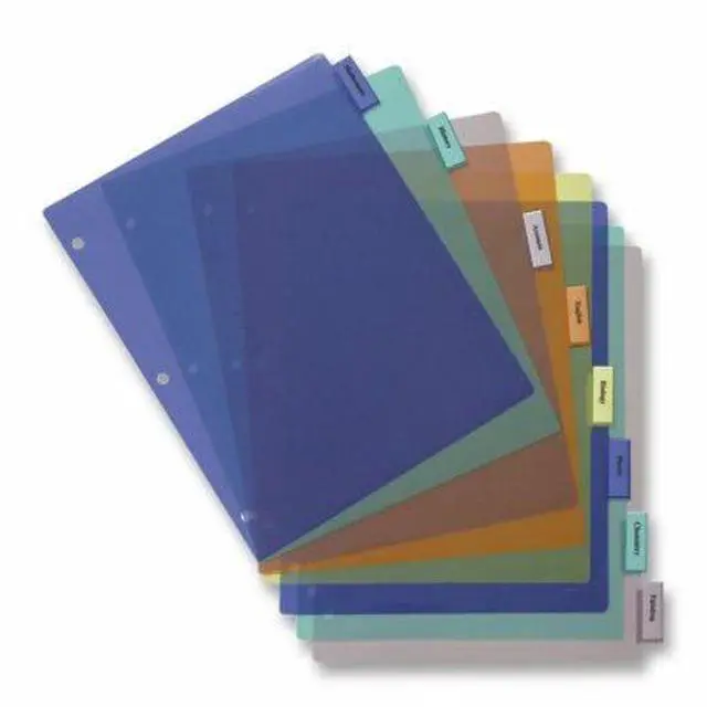 Alt view image 4 of 4 - Business Source Insert Index Dividers 8-1/2"x11" 8-Tab Multi 32371
