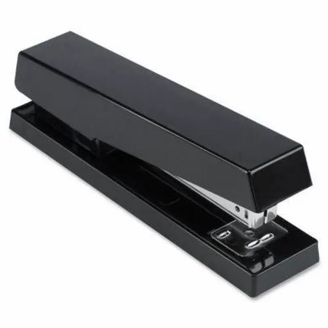 Alt view image 5 of 6 - Business Source Desktop Stapler 3-1/2" Throat 20 Sht /210 Staples Cap. BK 65648