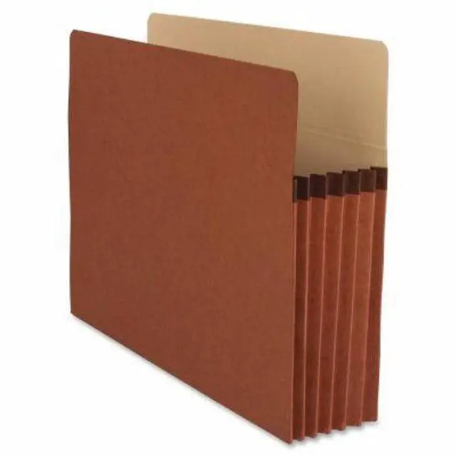Alt view image 6 of 6 - Business Source File Pocket 5-1/4" Exp. Letter 10/BX Redrope 65792