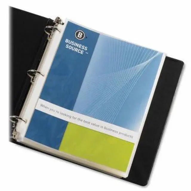 Alt view image 4 of 4 - Business Source Sheet Protectors Top Load 3.3 mil 11"x8-1/2" 100/BX Nonglare