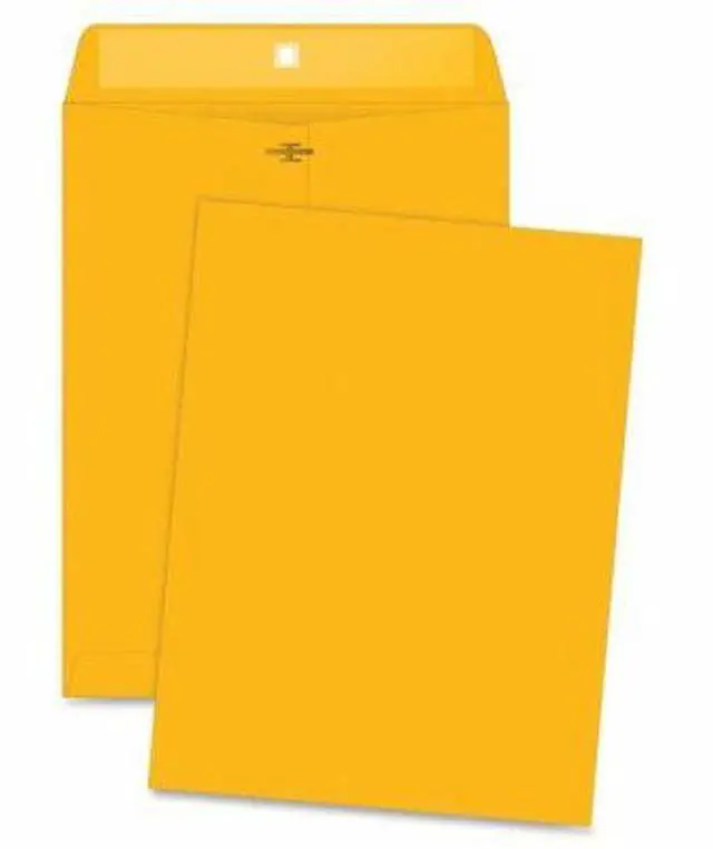 Alt view image 11 of 18 - Business Source Clasp Envelopes 28 lb. 9-1/2"x12-1/2" 100/BX Brown Kraft 36664