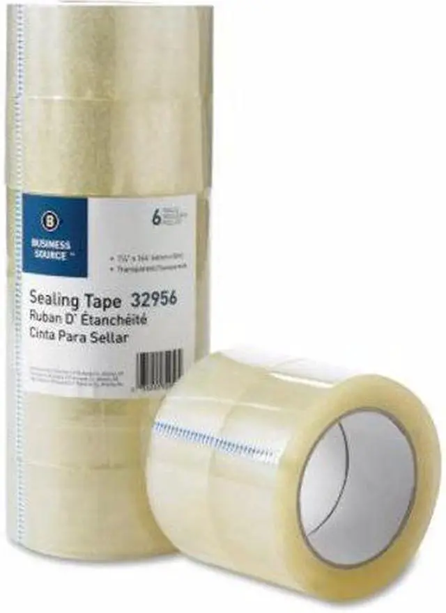 Alt view image 3 of 4 - Business Source Packaging Tape Adhesive 3"Core 1-7/8"x164' 6/PK CLEAR 32956