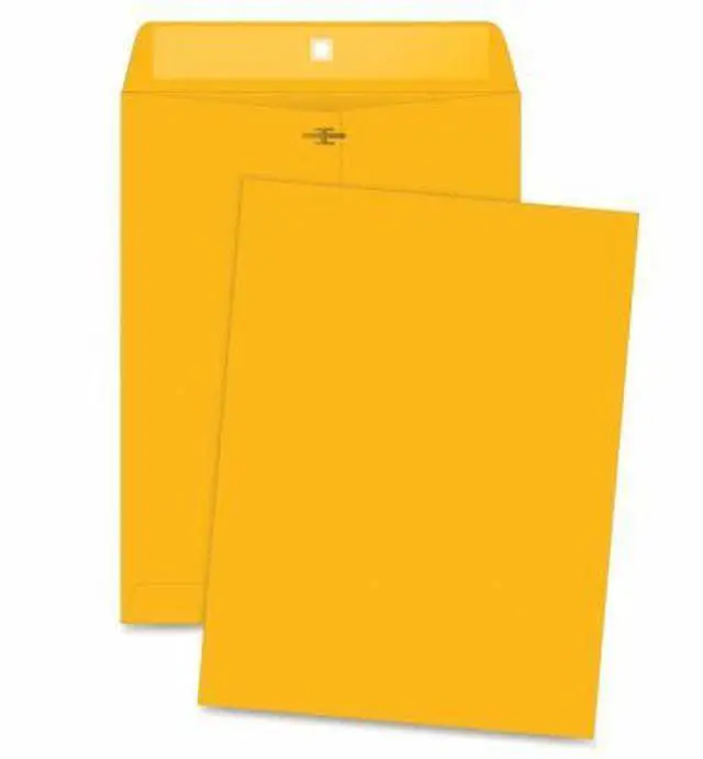 Alt view image 10 of 17 - Business Source Clasp Envelopes 28 lb. 6"x9" 100/BX Brown Kraft 36660