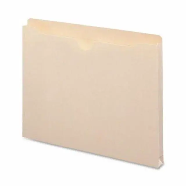 Alt view image 5 of 6 - Business Source File Pocket Straight Tab 1" Exp. 200 Cap. Letter 50/BX MLA 65797