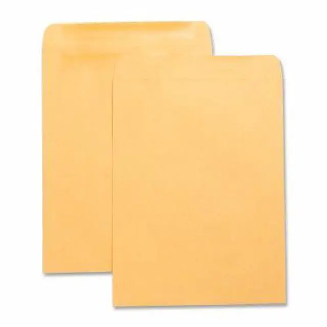 Alt view image 4 of 5 - Business Source Press/Seal Catalog Envelopes Plain 10"x13" 100/BX Kraft 42124