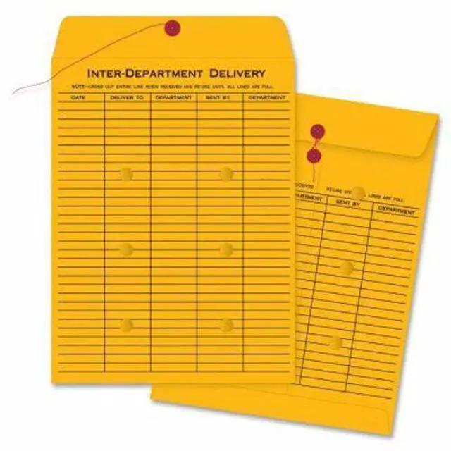 Alt view image 10 of 11 - Inter-Dept.Envelopes Str/Button Close 10"x13" 100/CT Kraft