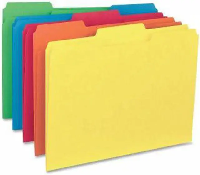 Alt view image 4 of 7 - Business Source File Folder Interior Ltr 1/3" Cut 100/BX AST 43561