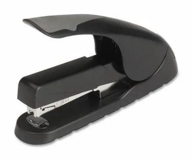 Alt view image 4 of 5 - Business Source Full Strip Stapler Anti-slip 210 Capacity Black/Gray 62885