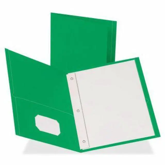 Alt view image 5 of 7 - Business Source 2-Pocket Folders 100 Sh Cap Ltr 9-1/2"x11" 25/BX GN 78509