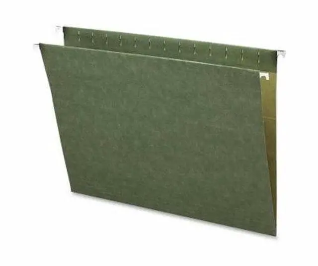 Alt view image 5 of 11 - Business Source Hanging Folders w/o Tabs Letter 25/BX Green 26528
