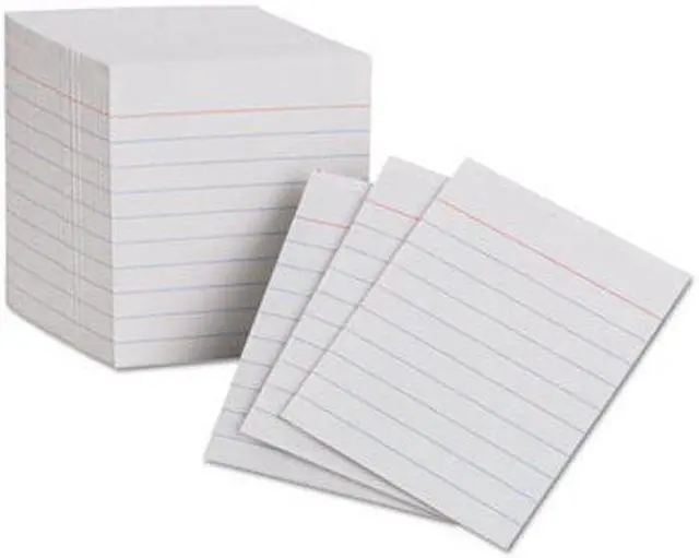 Alt view image 4 of 10 - Oxford 10009 Ruled Mini Index Cards, 3 x 2 1/2, White, 200/Pack, 1 Pack