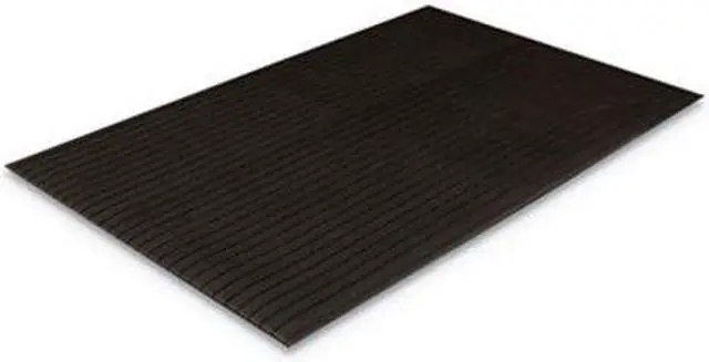 Alt view image 4 of 10 - Crown Ribbed Vinyl Anti-Fatigue Mat 36 x 60 Black FL3660BK