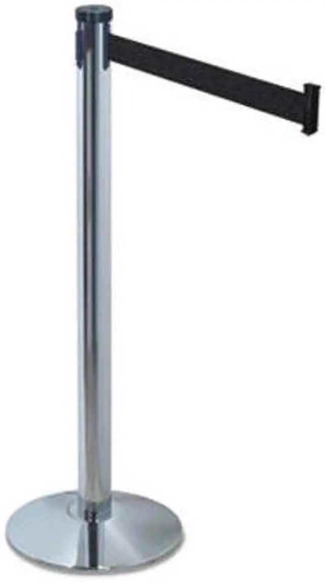 Alt view image 8 of 13 - Tatco 11500 Adjusta-Tape Crowd Control Stanchion Posts  Nylon  40   High  Black  Two per Box