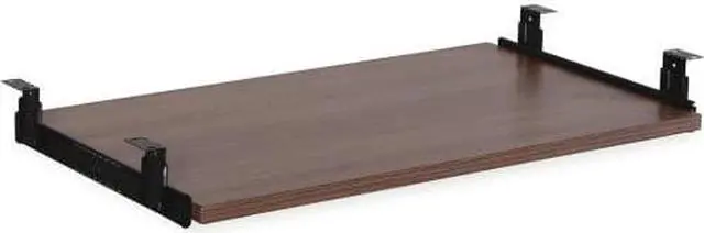 Alt view image 3 of 14 - Lorell Keyboard Tray 26" Walnut 69992