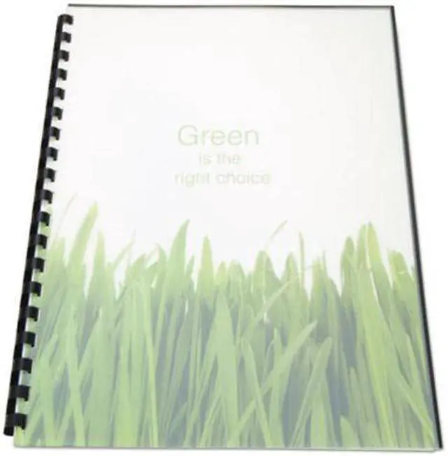 Alt view image 2 of 12 - Gbc 100% Recycled Poly Binding Cover, 11 X 8 1/2, Frost, 25/Pack 25817