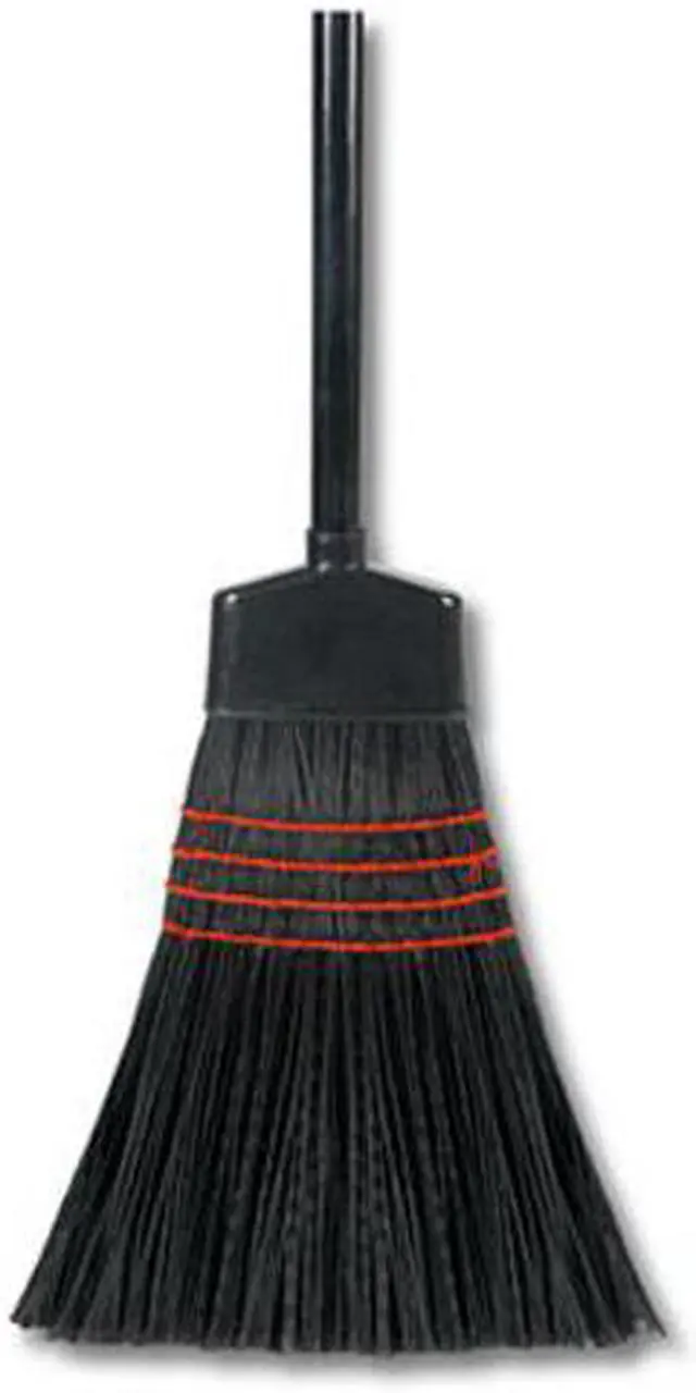 Alt view image 4 of 6 - Maid Broom, Plastic Bristles, Wood Handle, 42 Long, 1 Dozen/Carton BWK916P
