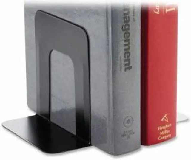Alt view image 4 of 4 - Business Source Bookend Supports Standard 4-3/4"x5-1/4"x5" Black 42550