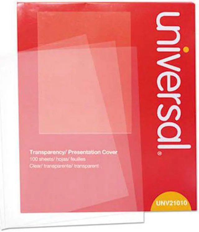 Alt view image 3 of 8 - Universal Transparent Sheets B&W Laser/Copier Letter Clear 100/Pack 21010