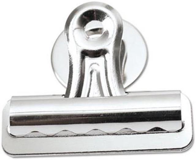 Alt view image 5 of 12 - Universal Bulldog Magnetic Clips Steel 1/2" Capacity 2 1/4" Wide Nickel-Plated 12/PK 31261