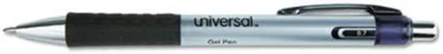 Alt view image 4 of 14 - Universal Comfort Grip Deluxe Retractable Gel Ink Roller Ball Pen 0.7 mm Black Ink 36/ST 39714