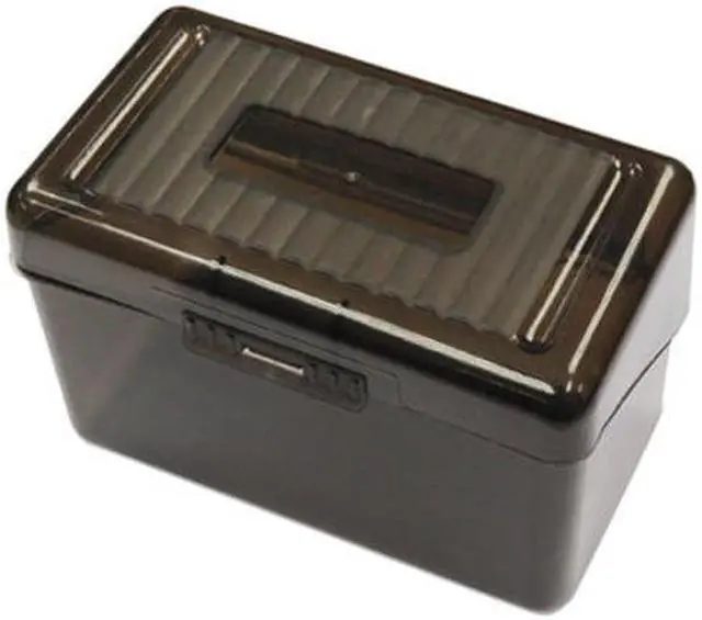 Alt view image 4 of 4 - Universal Plastic Index Card Boxes 4" x 6" Translucent Black 47287