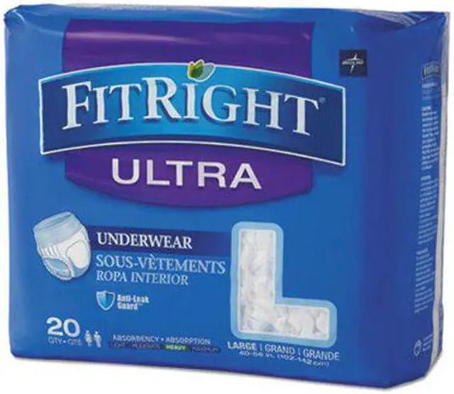 Alt view image 6 of 6 - FitRight Ultra Protective Underwear,Large - 80 Each