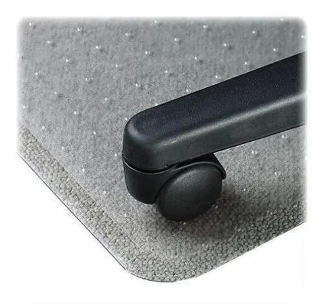 Alt view image 8 of 12 - Lorell Economy Chairmat Low Pile Std. Lip 19"x10" 36"x48" Clear 02156