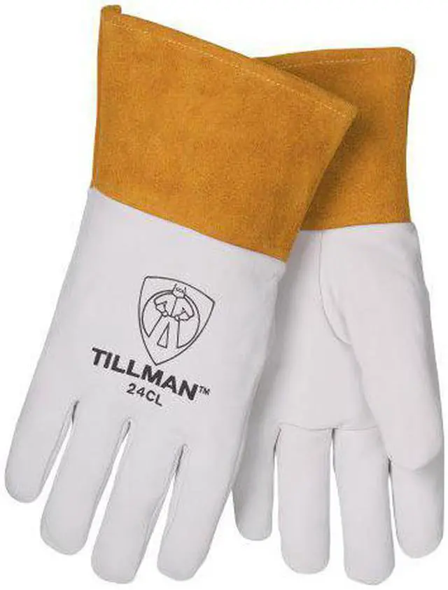 Alt view image 5 of 6 - Tillman 24C Top Grain Kidskin 4" Cuff TIG Welding Gloves, Small