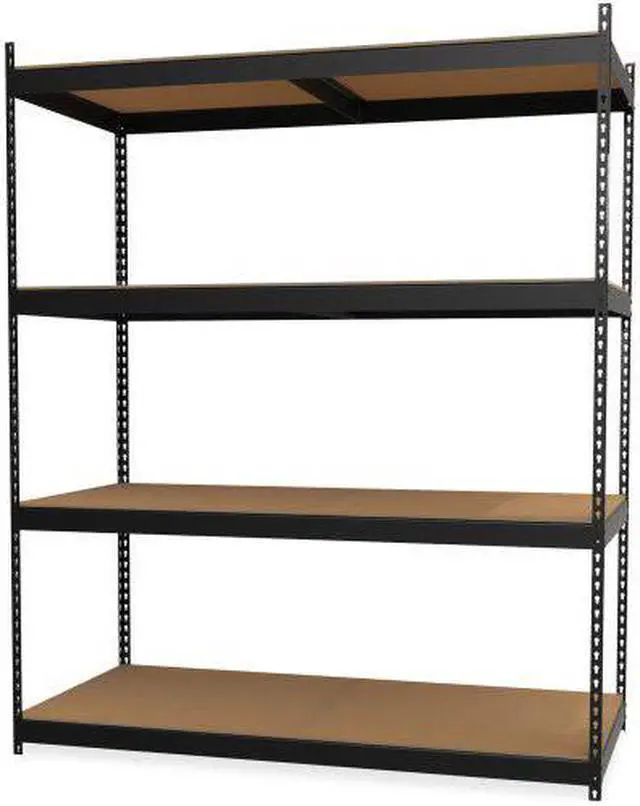 Alt view image 2 of 2 - Lorell Archival Shelving - 80 x Box - 4 Compartment(s) - 84" Height x 69" Width x 33" Depth - Recycled - Black - Steel,